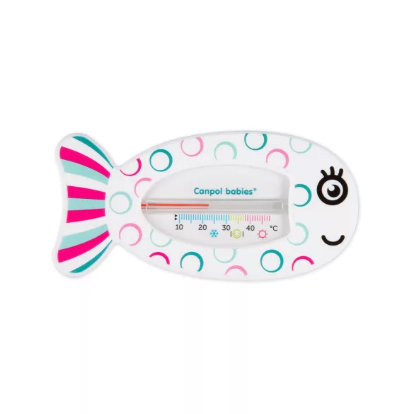 Canpol babies Teplomer do kúpeľa, FISH – ružový