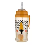 Canpol babies Športový pohárik bez kvapiek s vyváženou slamkou BabiesBoo 350 ml – gepard