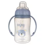 Canpol babies Naučný pohárik so silikónovým náustkom, CUTE ANIMALS, 320 ml, psík