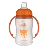Canpol babies Naučný pohárik so silikónovým náustkom, CUTE ANIMALS, 320 ml, líška