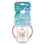 Canpol babies Naučný pohárik so silikónovým náustkom, CUTE ANIMALS, 320 ml, zajačik