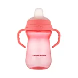 Canpol babies Pohárik so silikónovým náustkom, FirstCup, 250 ml, ružový