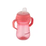 Canpol babies Pohárik so silikónovým náustkom, FirstCup, 250 ml, ružový