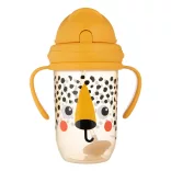 Canpol babies Ťažký pohárik s náustkom, 270 ml, BabiesBoo, gepard