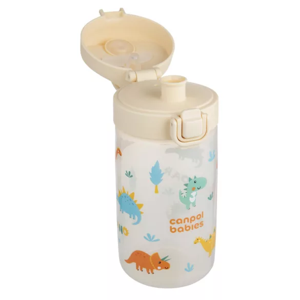 Canpol babies JUNIOR detská fľaša 400 ml béžová