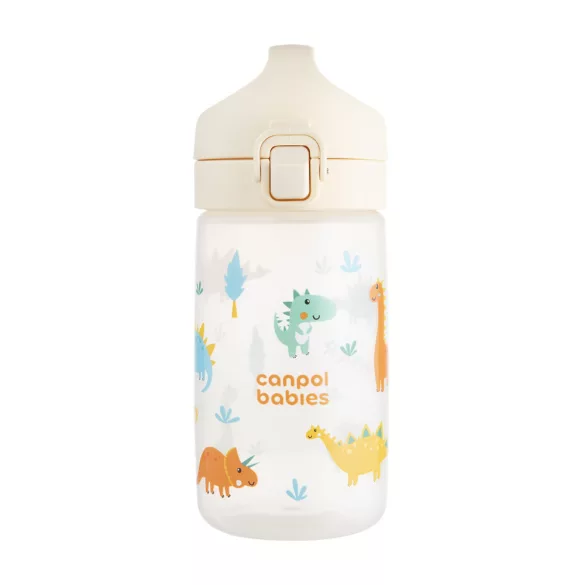 Canpol babies JUNIOR detská fľaša 400 ml béžová