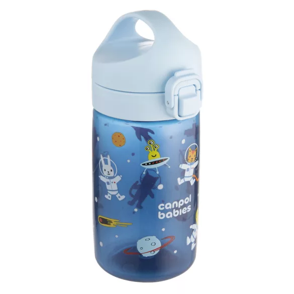 Canpol babies JUNIOR detská fľaša 400 ml, modrá