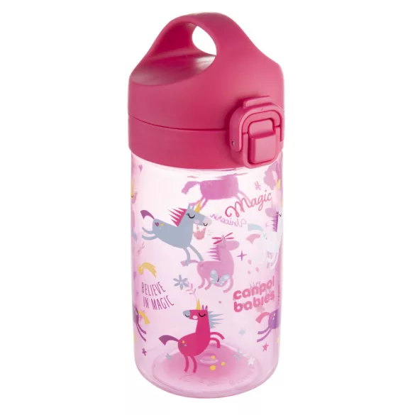 Canpol babies JUNIOR detská fľaša 400 ml ružová