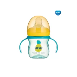   Canpol babies Cvičný pohárik so silikónovým ventilom, 150 ml, SO COOL - tyrkysový