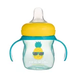 Canpol babies Cvičný pohárik so silikónovým ventilom, 150 ml, SO COOL - tyrkysový