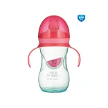 Canpol babies Tréningový pohárik so silikónovým ventilom, 270 ml, SO COOL - ružový