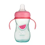 Canpol babies Tréningový pohárik so silikónovým ventilom, 270 ml, SO COOL - ružový