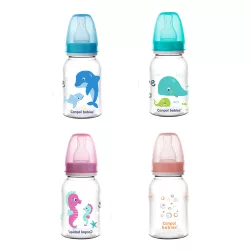Canpol babies Fľaša s úzkym hrdlom, 120 ml, LOVE&SEA