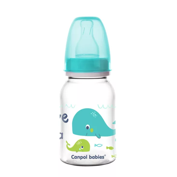 Canpol babies Fľaša s úzkym hrdlom, 120 ml, LOVE&SEA