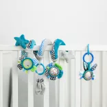 Canpol babies Spirálová hračka na kočík/detskú postieľku – ZigZag modrá