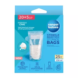 Canpol babies Vrecúška na mlieko, 25 ks, 150 ml