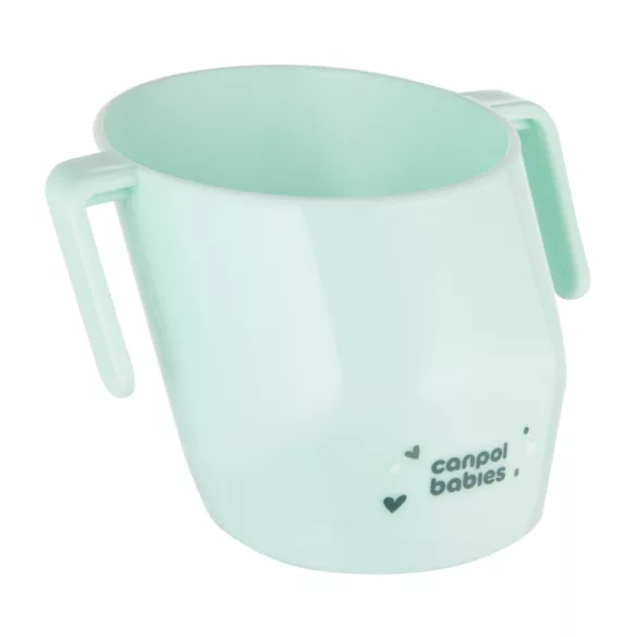 Canpol babies Pohárik SMART 180 ml 12 mesiacov+ – tyrkysový