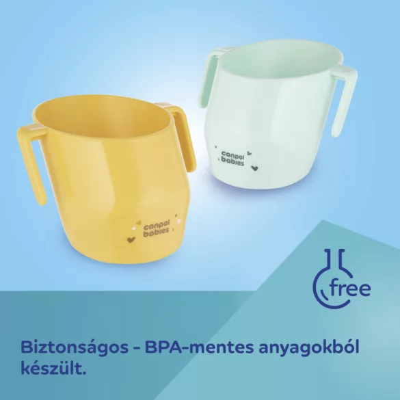 Canpol babies Pohárik SMART 180 ml 12 mesiacov+ – tyrkysový
