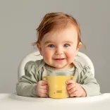 Canpol babies Pohárik SMART 180 ml 12 mesiacov+ - žltý