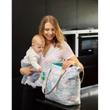 Canpol babies Taška na kočík, Mama, béžová a tyrkysová