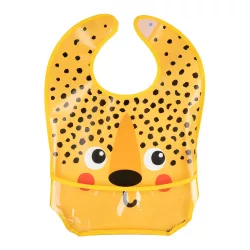  Canpol babies Silikónová zásterka s vreckom, BabiesBoo, gepard