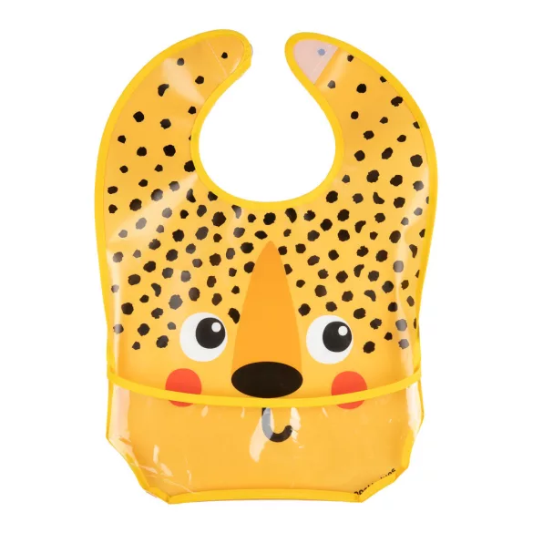Canpol babies Silikónová zásterka s vreckom, BabiesBoo, gepard