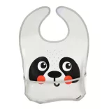 Canpol babies Silikónová zásterka s vreckom, BabiesBoo, panda