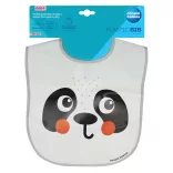 Canpol babies Silikónová zásterka s vreckom, BabiesBoo, panda
