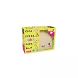 Mačka, pizza, plyšák, koza, syr