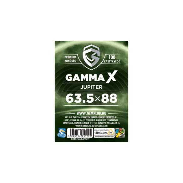Gamma X – Jupiter ochranný obal na karty (63,5 x 88 mm)