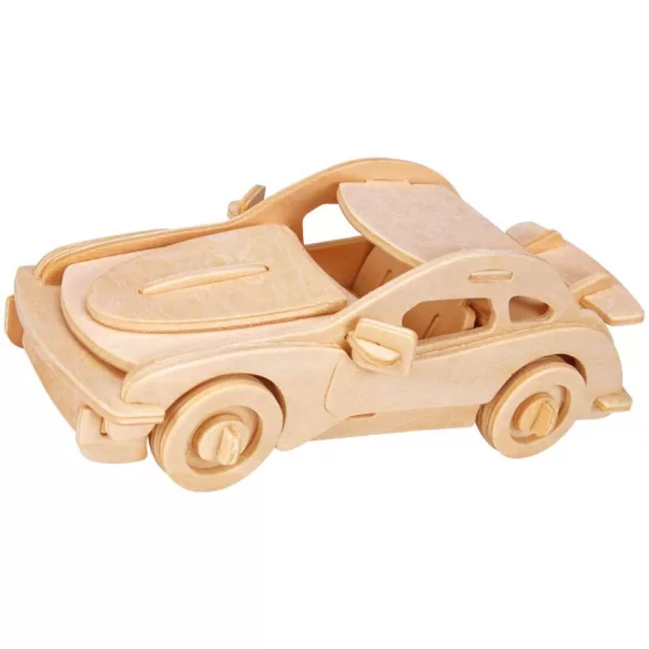 Eureka  - Gepetto's Workshop - Športové auto - 3D drevené puzzle, 473154