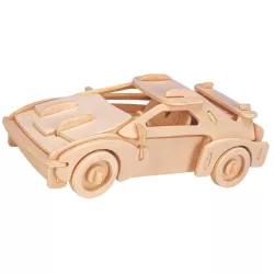   Eureka  - Gepetto's Workshop - Závodné auto – 3D drevené puzzle, 473157