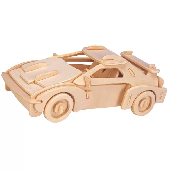 Eureka  - Gepetto's Workshop - Závodné auto – 3D drevené puzzle, 473157