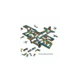 Eureka  - Drevené puzzle – Dvojmotorové lietadlo (FSC-wood)