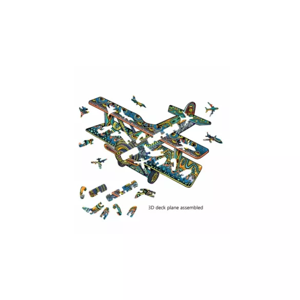 Eureka  - Drevené puzzle – Dvojmotorové lietadlo (FSC-wood)