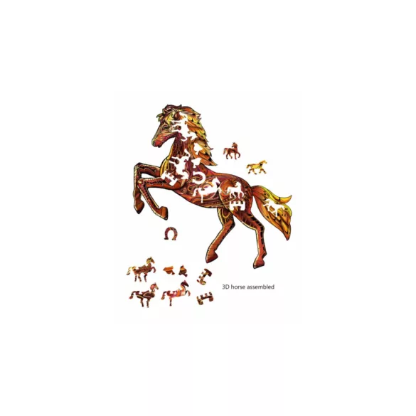 Eureka  - Drevené puzzle – Divoký kôň (FSC-wood)