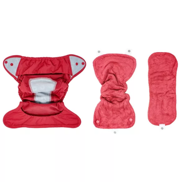 Pop-in bambusová plienka – s patentkami – Coral