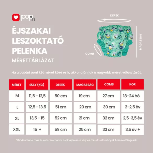 Pop-in nočná plienka na odvykanie – Twilight Garden