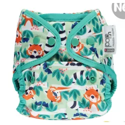 Pop-in plienkové nohavičky s patentkami – Red Panda