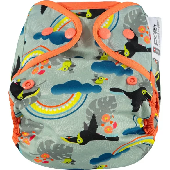 Pop-in plienkový obal s patentkami – Toucan