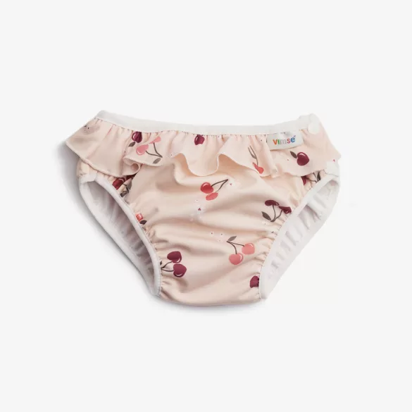 Plavecké plienky Vimse, volánikové – Cherry – S