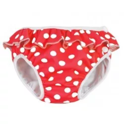ImseVimse plavecké plienky, červené bodkované L 9-12 kg