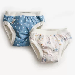   Vimse plienka na odvykanie – Blue Dots / White teddy (2 ks)