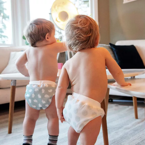 Vimse plienka na odvykanie – Blue Dots / White teddy (2 ks)