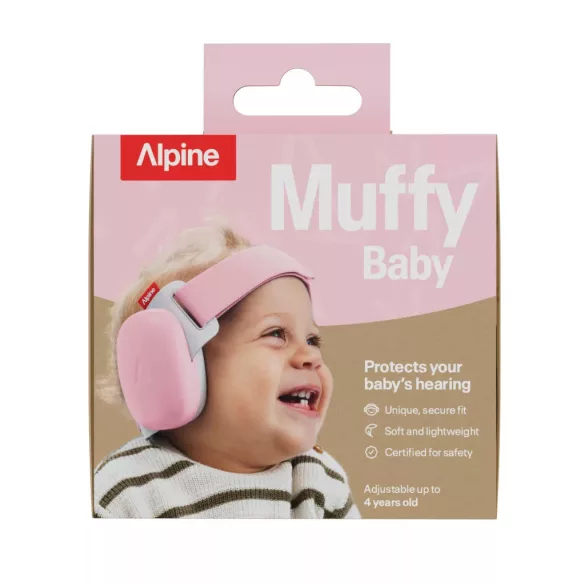 Alpine Muffy Baby chrániče sluchu – ružové