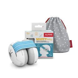 Alpine Muffy Baby chrániče sluchu pre dojčatá – modré
