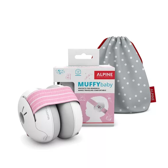 Alpine Muffy Baby ušanky pre dojčatá ružové