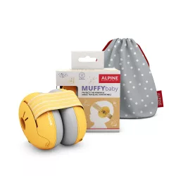 Alpine Muffy Baby ušanky pre dojčatá žlté