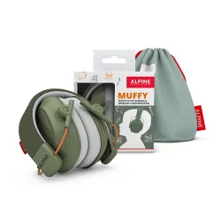 Alpine Muffy – detské chrániče sluchu – zelené