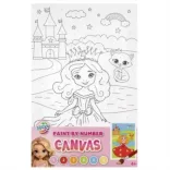 Moxy Maľovanie podľa čísel, 6 farieb – Princezná